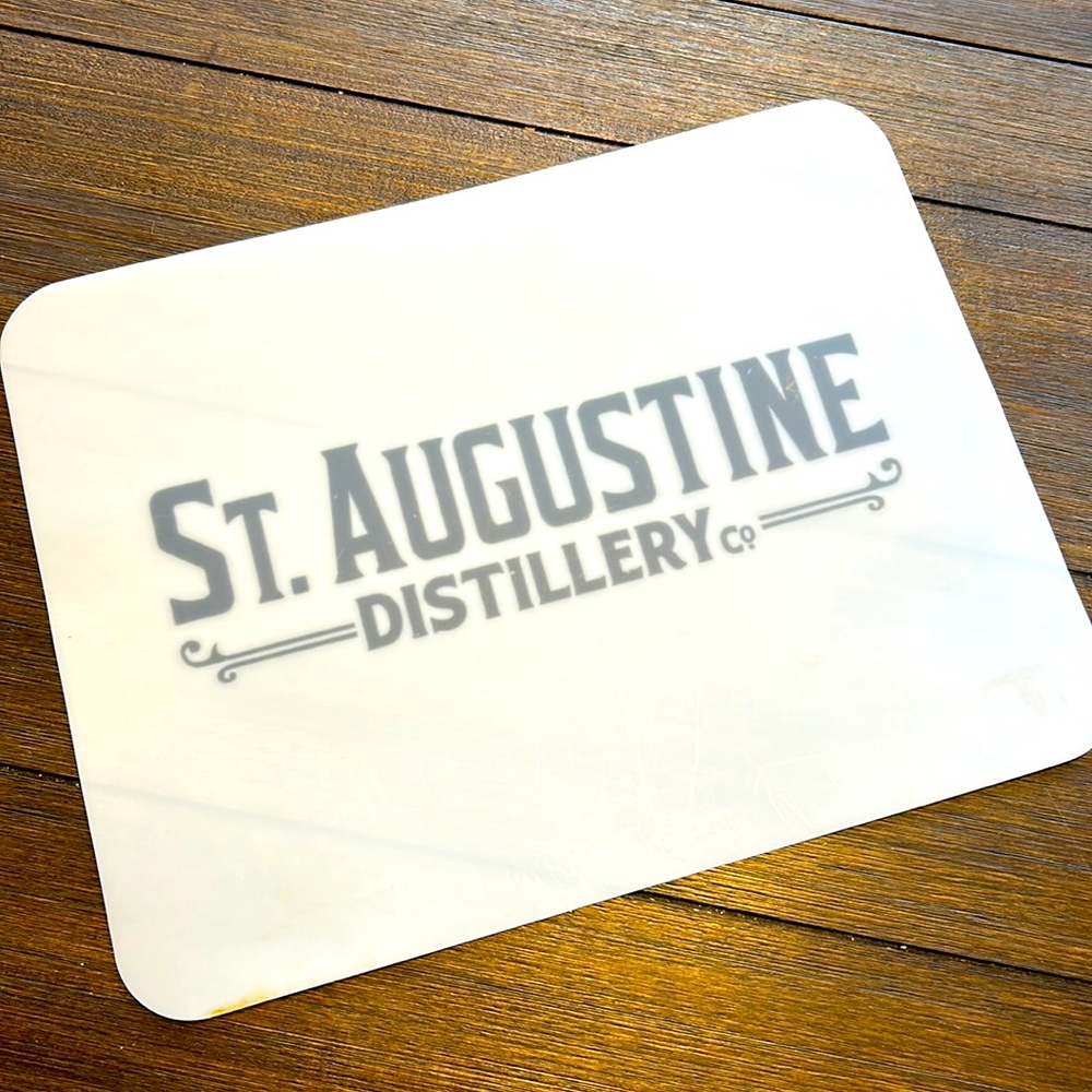 St. Augustine Distillery Bar Plastic Cutting Mat